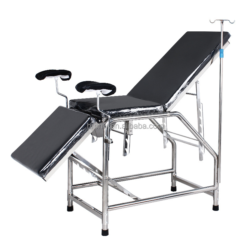 2024 Clinic Stainless Steel Gynecology Operating Table Gyno Exam Chair from Factory