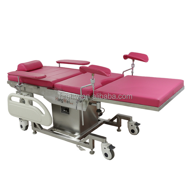 China Wholesale Hospital Luxury Manual Gynecological Table with Stirrup