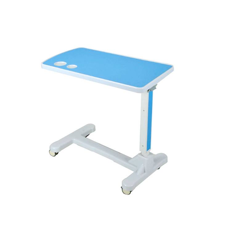 Wholesale Chinese Good Quality Height adjustable overbed bedside table with wheels