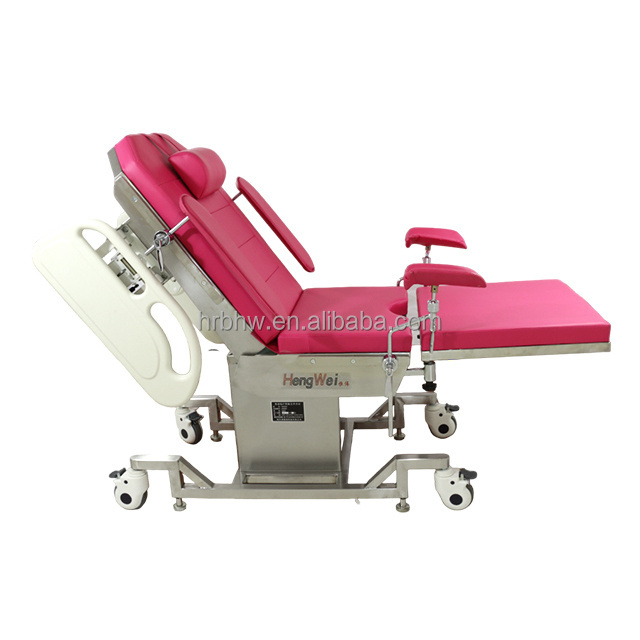 China Wholesale Hospital Luxury Manual Gynecological Table with Stirrup