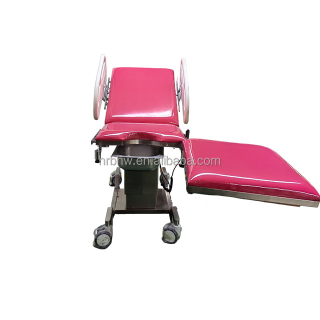 China Wholesale Hospital Luxury Manual Gynecological Table with Stirrup