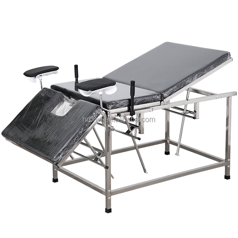 2024 Clinic Stainless Steel Gynecology Operating Table Gyno Exam Chair from Factory