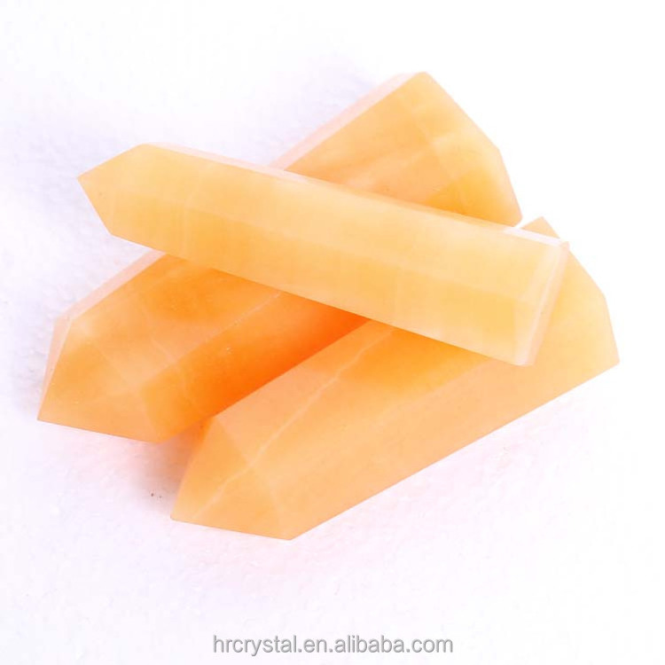 Crystals Healing Stones Orange Calcite Semi-precious Crafts Crystal Point Crystal Tower