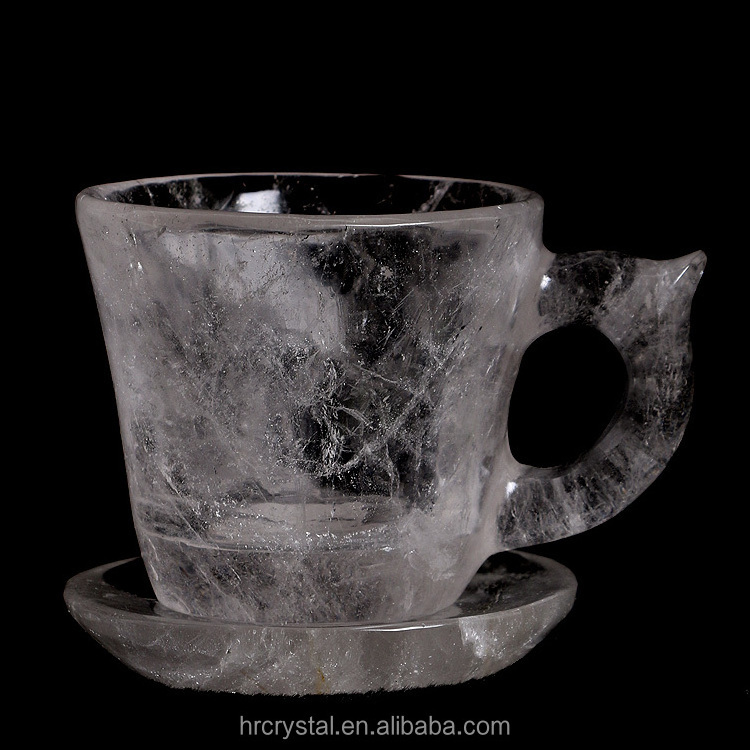 Natural Gemstone Crafts Rose Quartz Clear Quartz Dream Amethyst Cup Healing Crystal Cup Carving