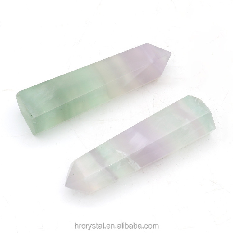 Semi-precious Stone Crafts Natural Lavender Fluorite Tower Healing Quartz Crystal Point Tower