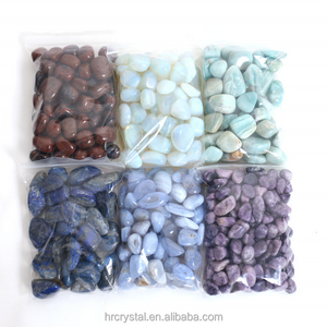 Natural crystals wholesale bulk polished healing stones clear quartz amethyst crystal tumble stones