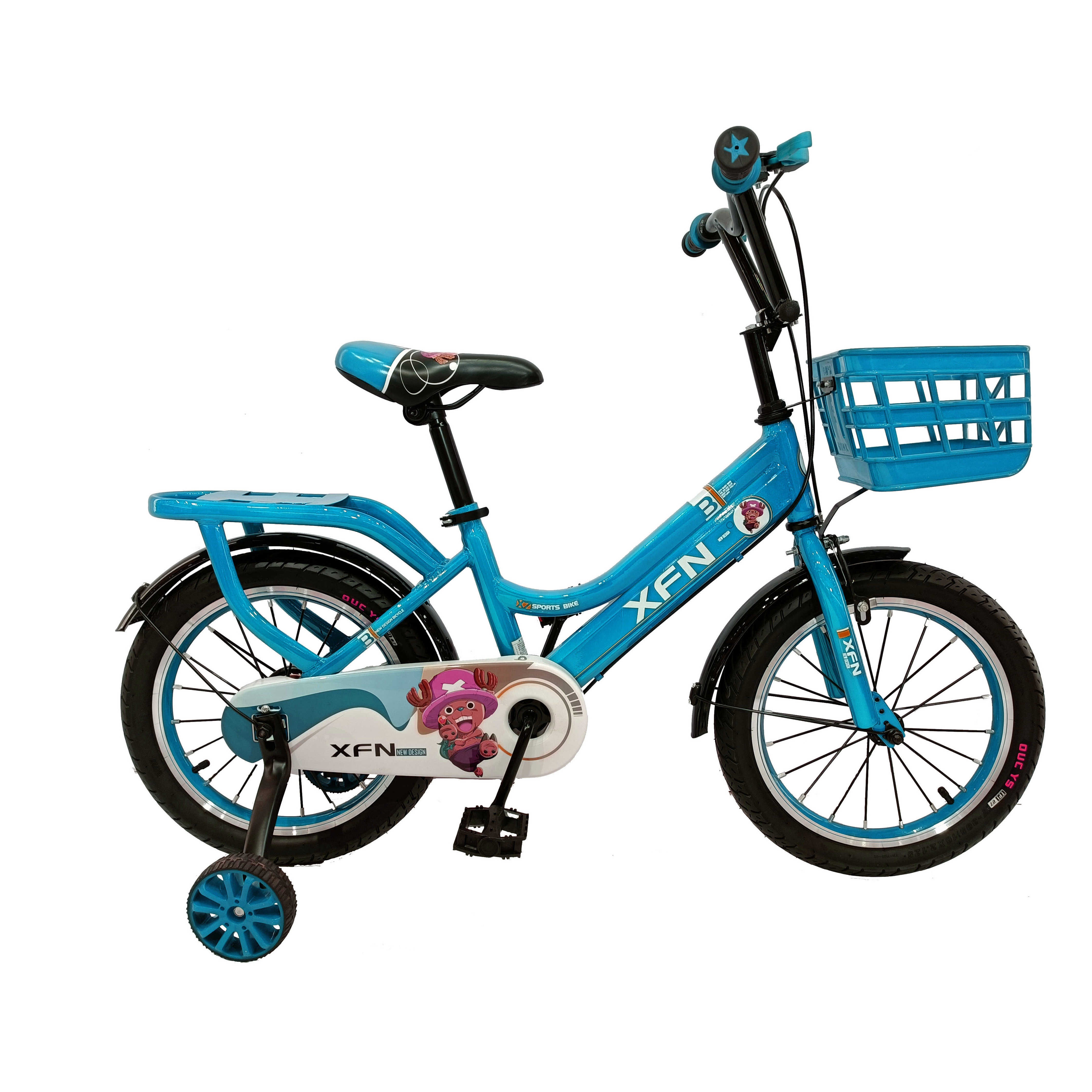 2024 New Model 12-14 Inch Kids Bicycle Training Wheel Children's Bike Soft Seat Steel Fork Material Child Cycle Riding