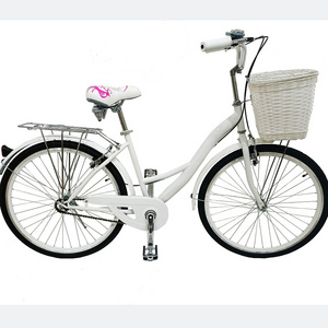 2023 Classic 26-Inch Dutch City Bike with Steel Fork Sale for Men and Women OEM Custom Lady Vintage Bicycle