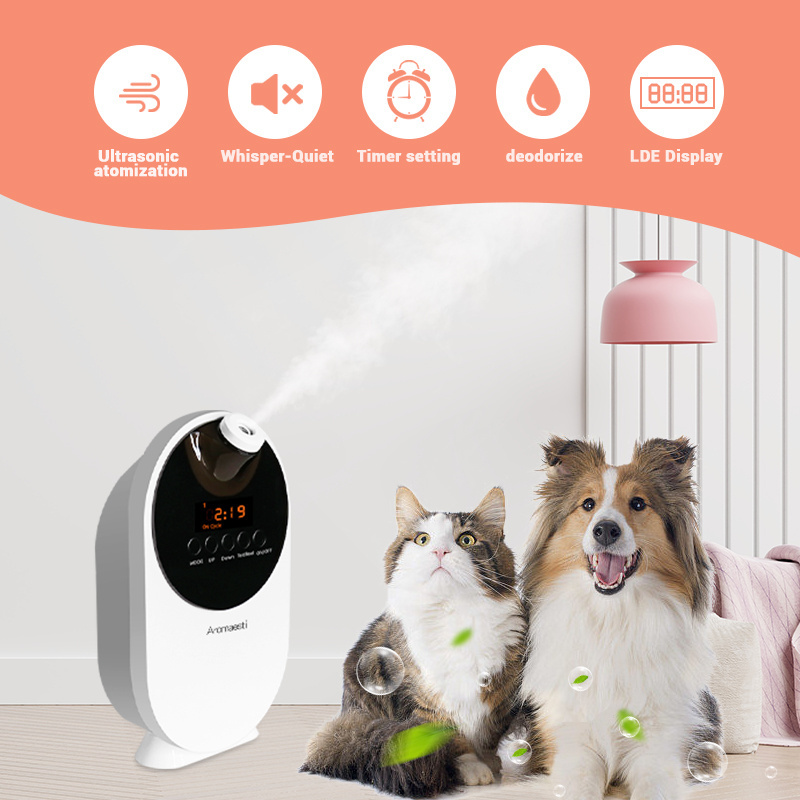 Deodorizer for cats and dogs to remove urine and poop odor space deodorizer 500ml capacity silent deodorizer aroma diffuser