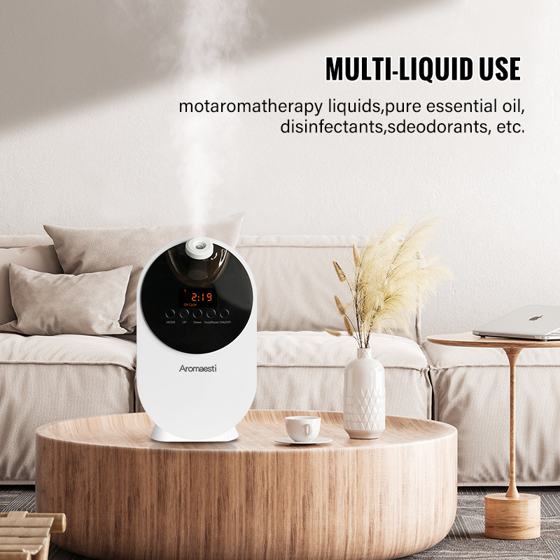 500ml Automatic Atomizing Sprayer Home Desktop Wall Mount Scent Fragrance  Silent Essential Oil Diffuser