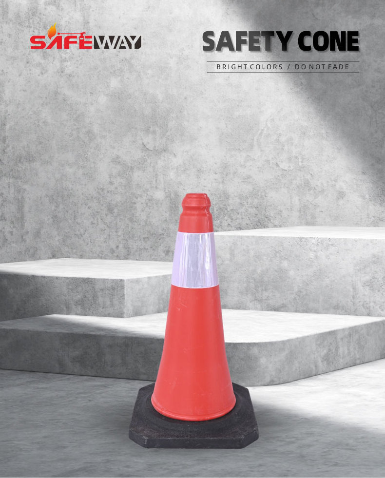 700mm Highways Signal Flexible PVC Road Used Traffic Cones Reflective Safety Traffic Cone