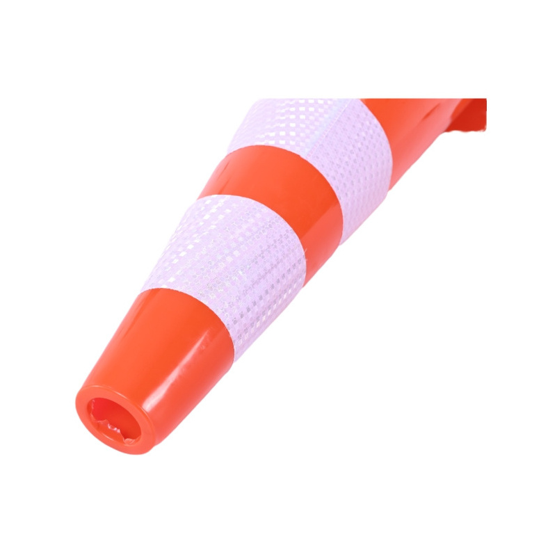 28 Inch America USA Market Black Base Road Safety PVC Orange Traffic Cone