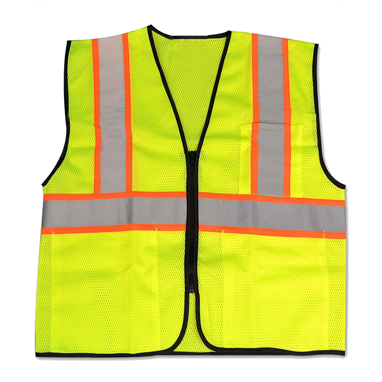 Customizable Multi Pocket Zip Industrial Safety Waterproof Security Reflective Jacket Vest