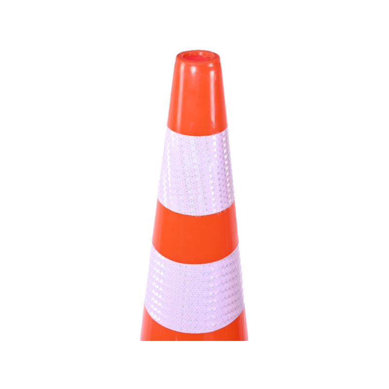 28 Inch America USA Market Black Base Road Safety PVC Orange Traffic Cone