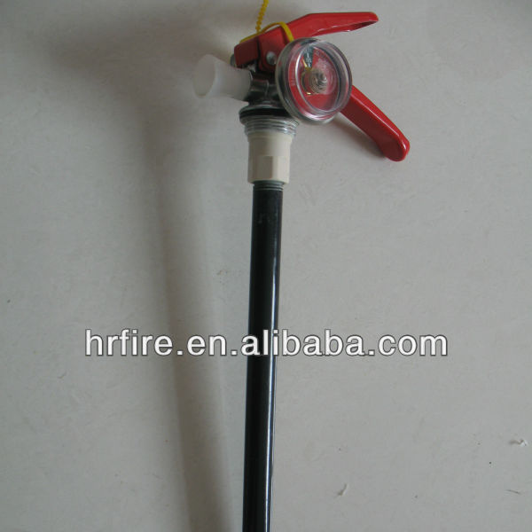 XL dry powder fire extinguisher valve+dip tube+pressure gauge