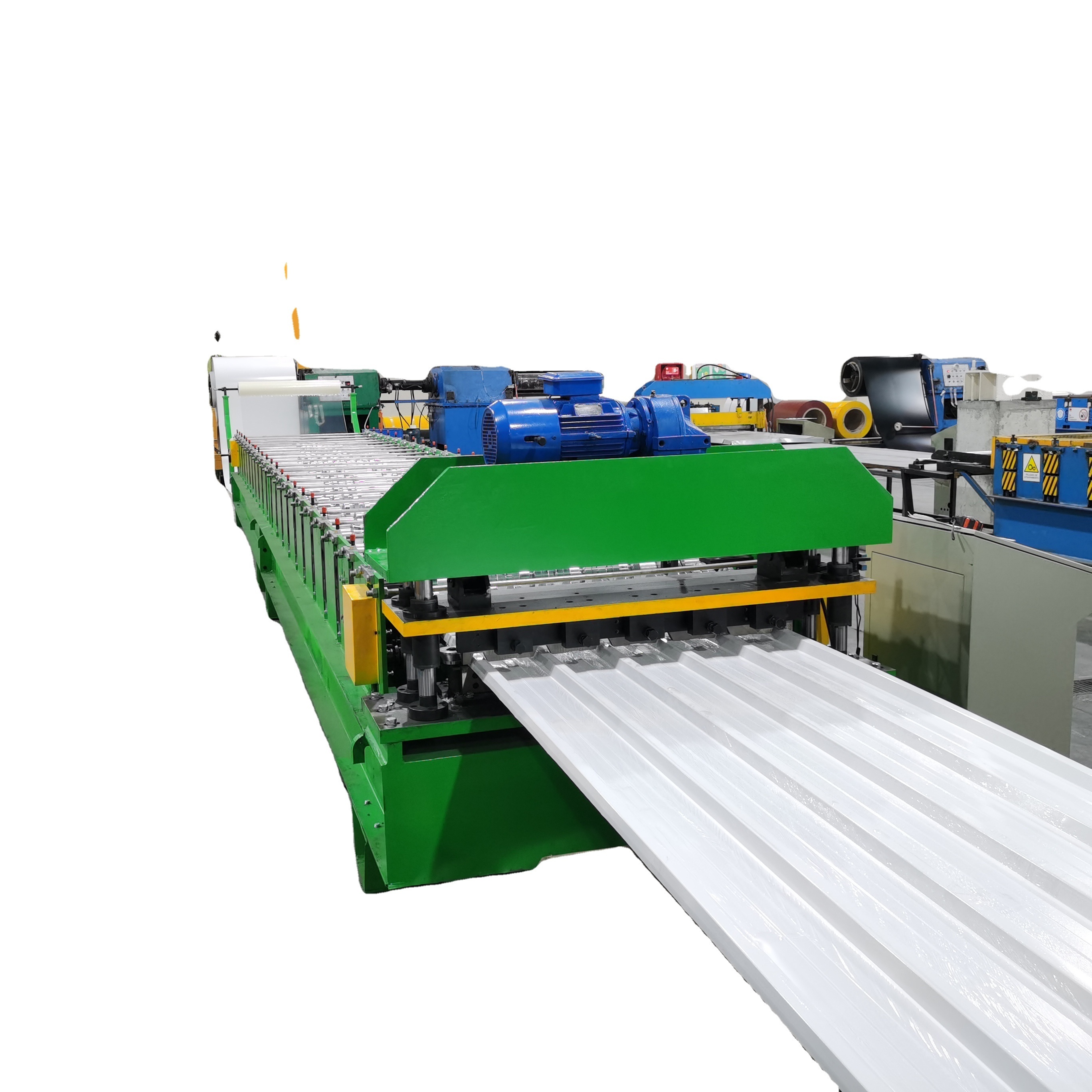 Trapezoid Roof Sheet Forming Machine/roll Forming Sheet Metal Tr4 Tr5 Ibr Roof Sheet Making Machine