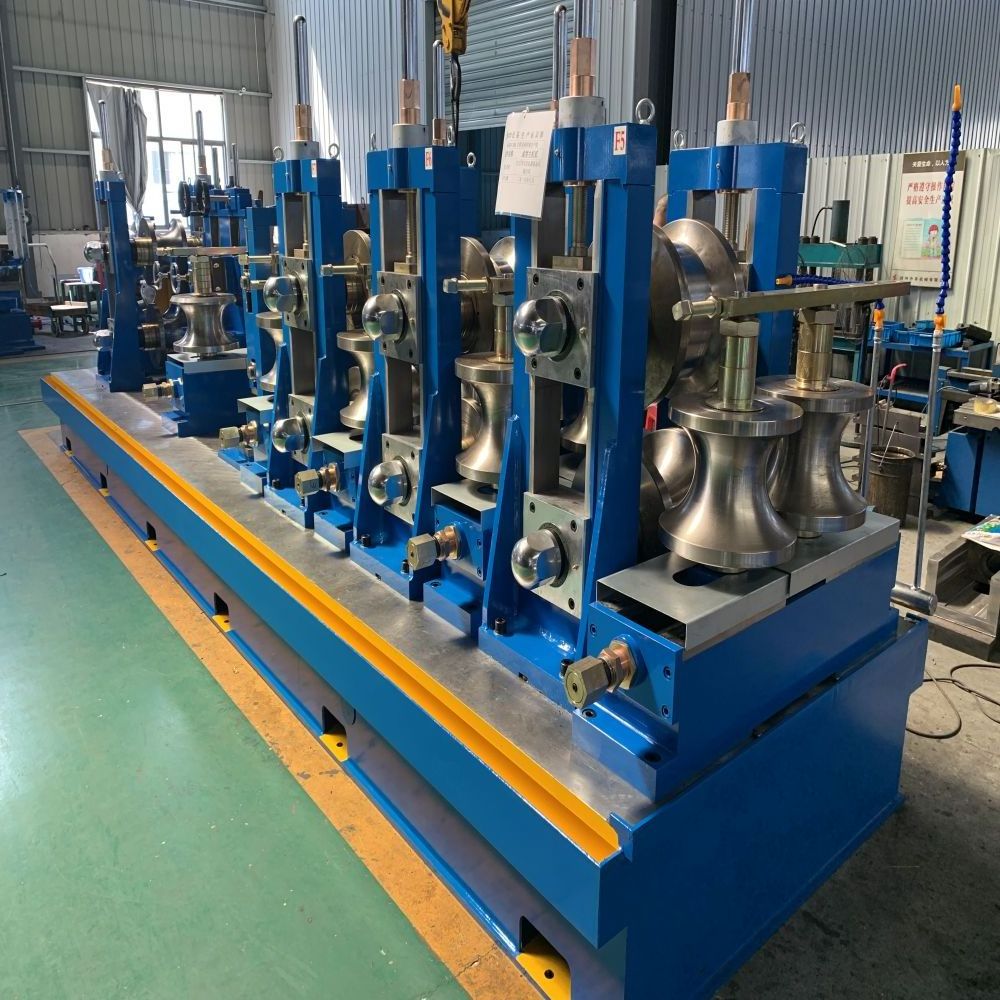 High frequency erw mild tube steel production line welded pipe production line yangzhou steel tube production line