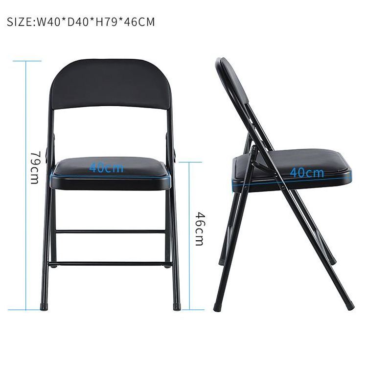 wholesale living room foldable furniture modern dining  for events with cushions metal used steel folding leather chairs