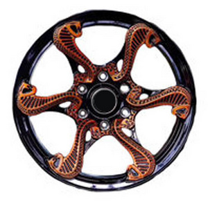 18 19x9 20 21 22 Inch Of Alloy Forged Black Red Wheels Custom Factory Red Cobras Mamba Sport Style Rims Car Spoke Wheel