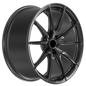 Forged Wheels 5x120 Black Color Aftermarket Car Rims 17 Premium Hot 6x114.3 Wheels 16x10