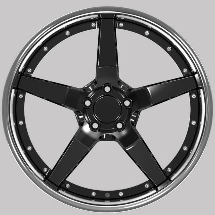 20 Inch Customized All Car Data 5 Star Spoke 20'' Deep Dish 5 Lug Jdm Wheels Rims