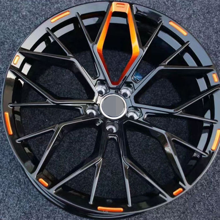 Forged Wheel 18 19 20 21 22 Gradual Line Concave Wheels 24 Inch And 5x120 Orange Black Rims With Thin Spoke Fit For X5 X6 X7 X5m