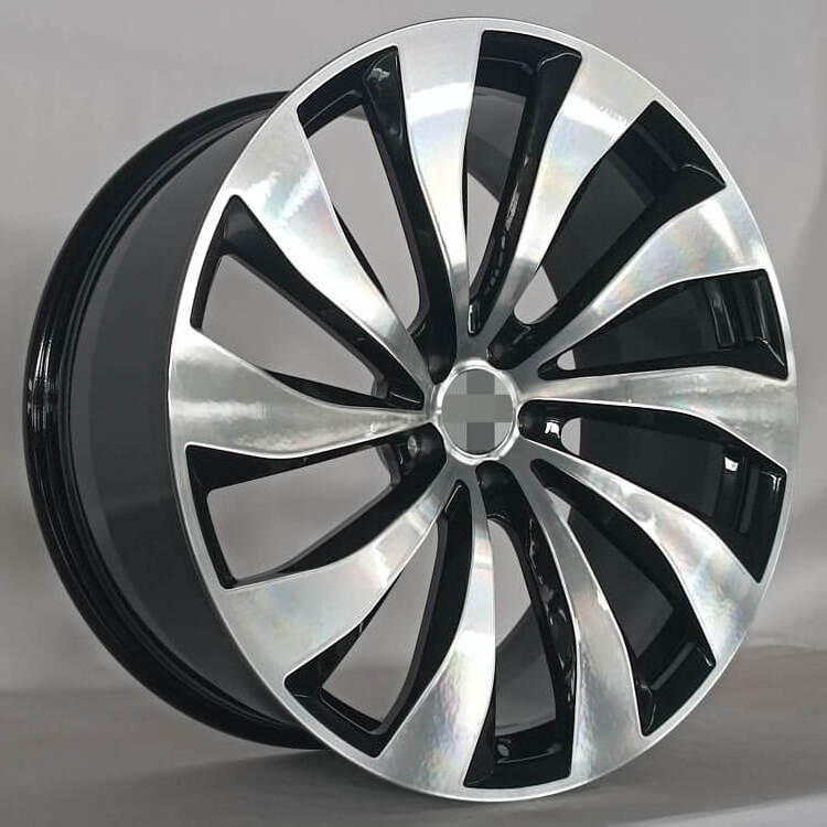 19 20 Inch Staggered Rims 17 Inches With 5 Hole Machined Face Flower Glossy Black Alloy Wheels For Mercedes-Benz C-class