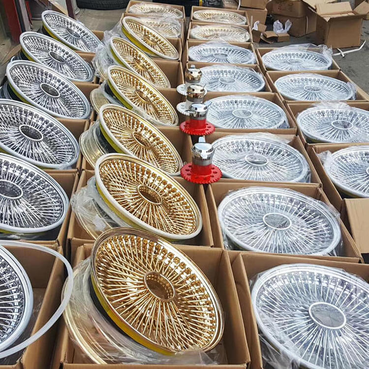 2022 Wholesale Custom Chrome 140 180 200 Spokes 20 22 24 Inch Car Wire Spoke Wheel Gold 100 Spoke Wire Wheels