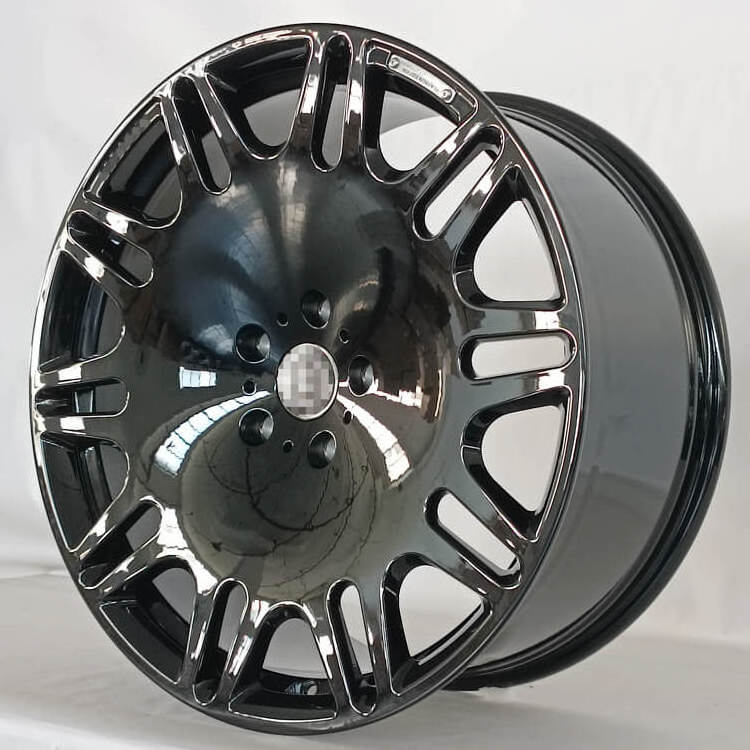 2 Piece Forged Wheels Custom 5x100 Deep Dish Rims 17 Inch With Rose Gold Center Polished Lip