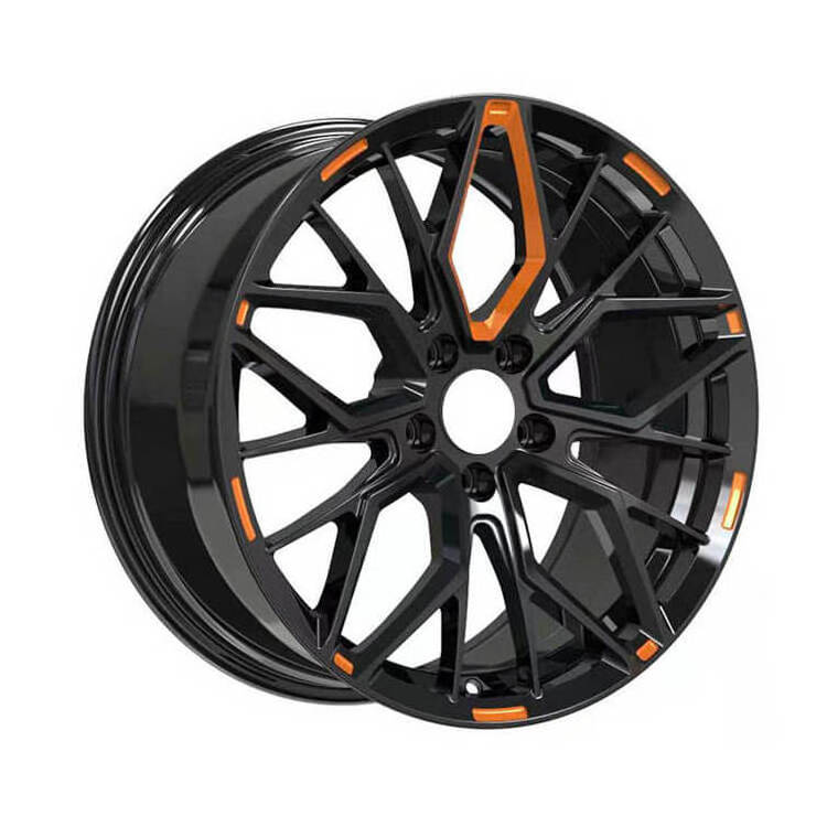 Forged Wheel 18 19 20 21 22 Gradual Line Concave Wheels 24 Inch And 5x120 Orange Black Rims With Thin Spoke Fit For X5 X6 X7 X5m