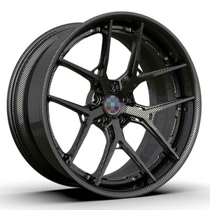 Best Rims 2023 Aluminum Alloy T6061 Mag Wheels 18 Inch 5 Hole Forged Alloy Rims Carbon Fiber Rim Barrel For Maserati