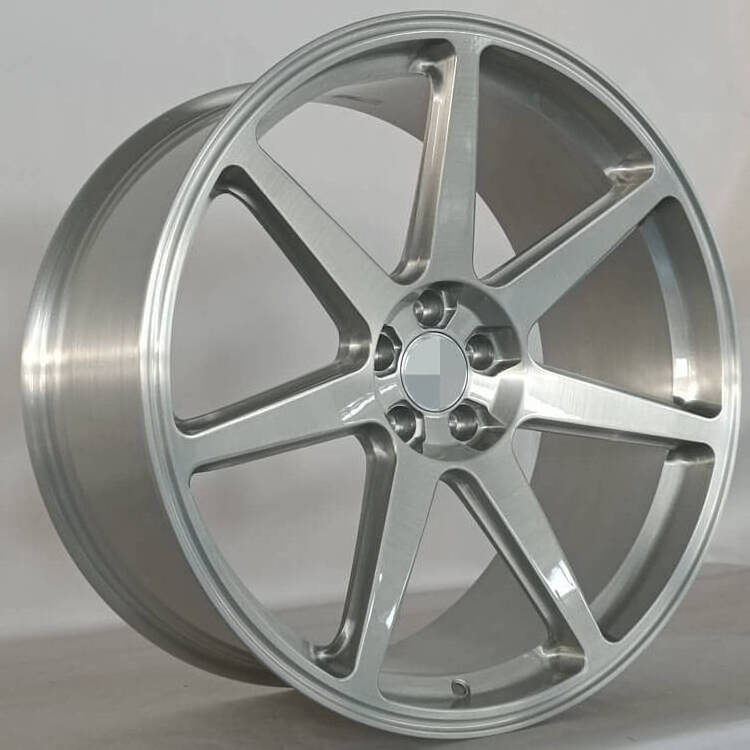 Forged Brushed Silver Alloy Car Rims 5x112 5x114.3 Wheels R18 19 Concave 7 Spoke