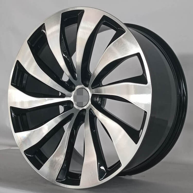 19 20 Inch Staggered Rims 17 Inches With 5 Hole Machined Face Flower Glossy Black Alloy Wheels For Mercedes-Benz C-class