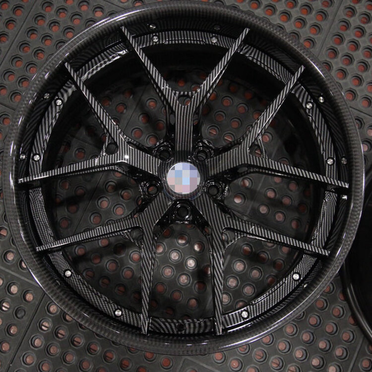 Best Rims 2023 Aluminum Alloy T6061 Mag Wheels 18 Inch 5 Hole Forged Alloy Rims Carbon Fiber Rim Barrel For Maserati