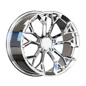 Finishing Double 5 Y Spoke Wheel And Rim 5x120 17 18 19 Inch Chrome Wheels