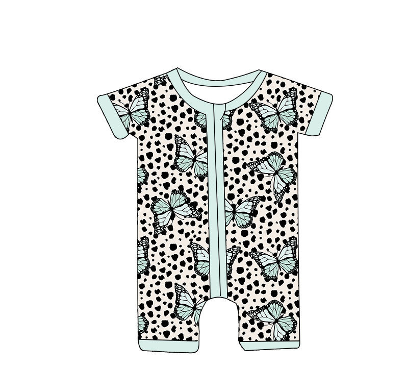 2024 Kids Clothing Baby Short Romper Bamboo Fabric Light and Breathable Sleepwear Girl Romper Cute Print 0-16T Clothing