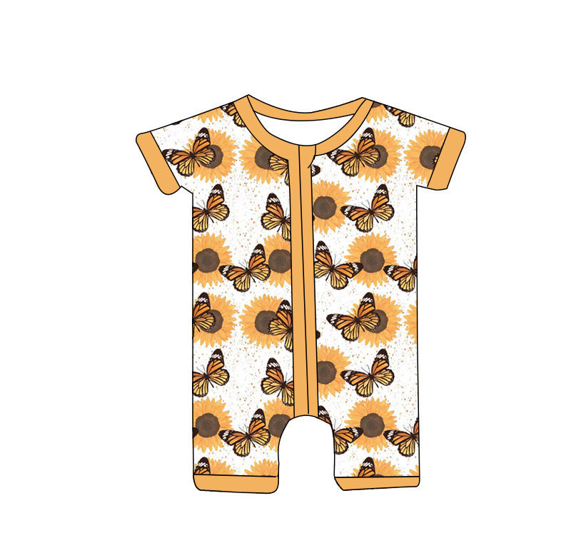 2024 Kids Clothing Baby Short Romper Bamboo Fabric Light and Breathable Sleepwear Girl Romper Cute Print 0-16T Clothing