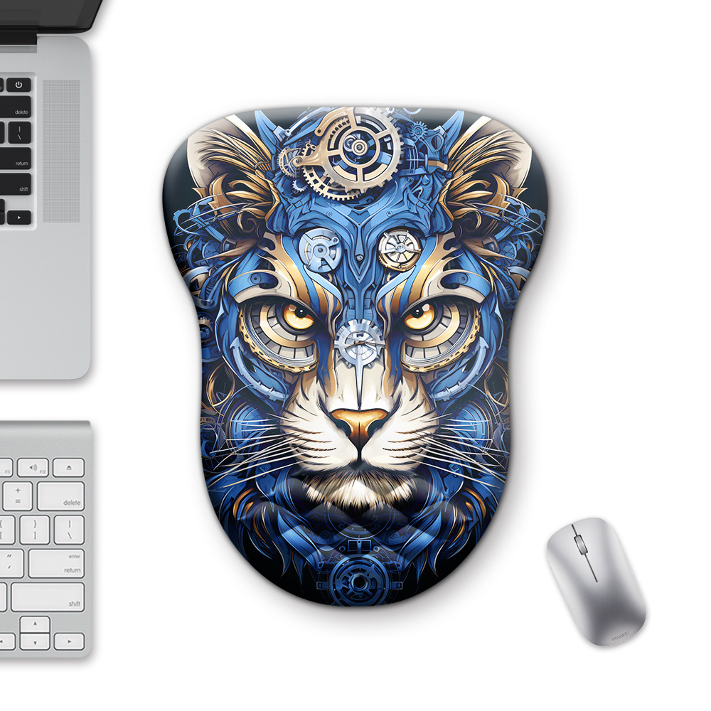 Chinese Zodiac Mouse Pad Keyboard Wrist Rest, Memory Foam with Non-Slip Base for Typing Pain Relief for Home/Office/Gaming  BSCI