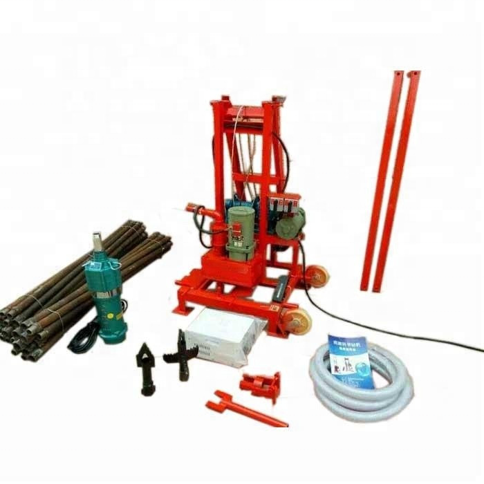 Home Use Small 100m water well drill 42mm 50mm drilling rig easy to operate drilling rig