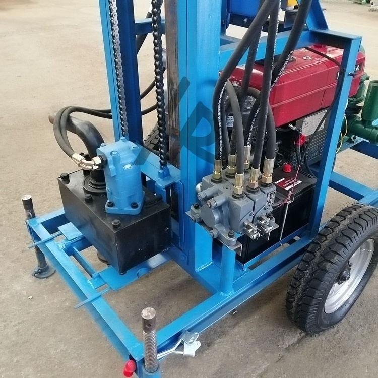 22HP 150m Small Portable Water Well Borehole Drilling Rig cheap borehole drill rig machine For Sale