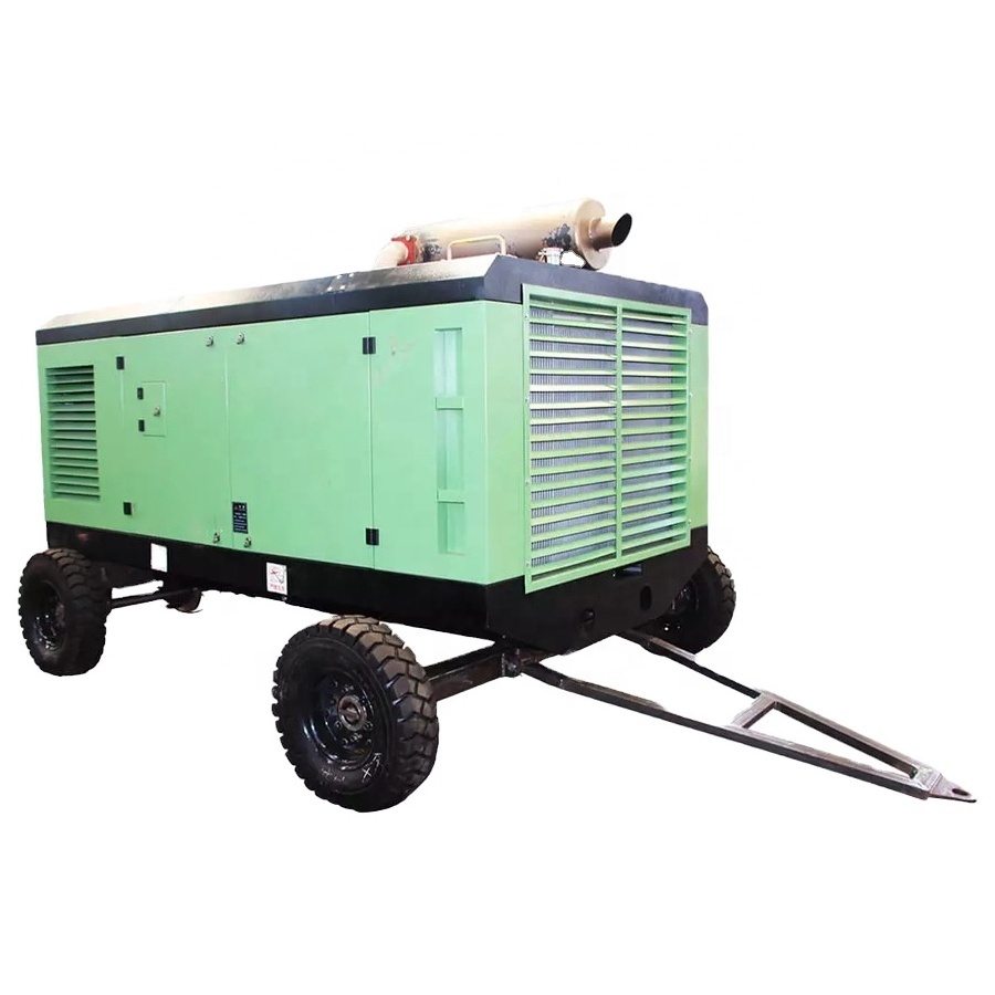 23bar 17bar second used Diesel Engine air compressor for Pneumatic DTH Drilling Rig