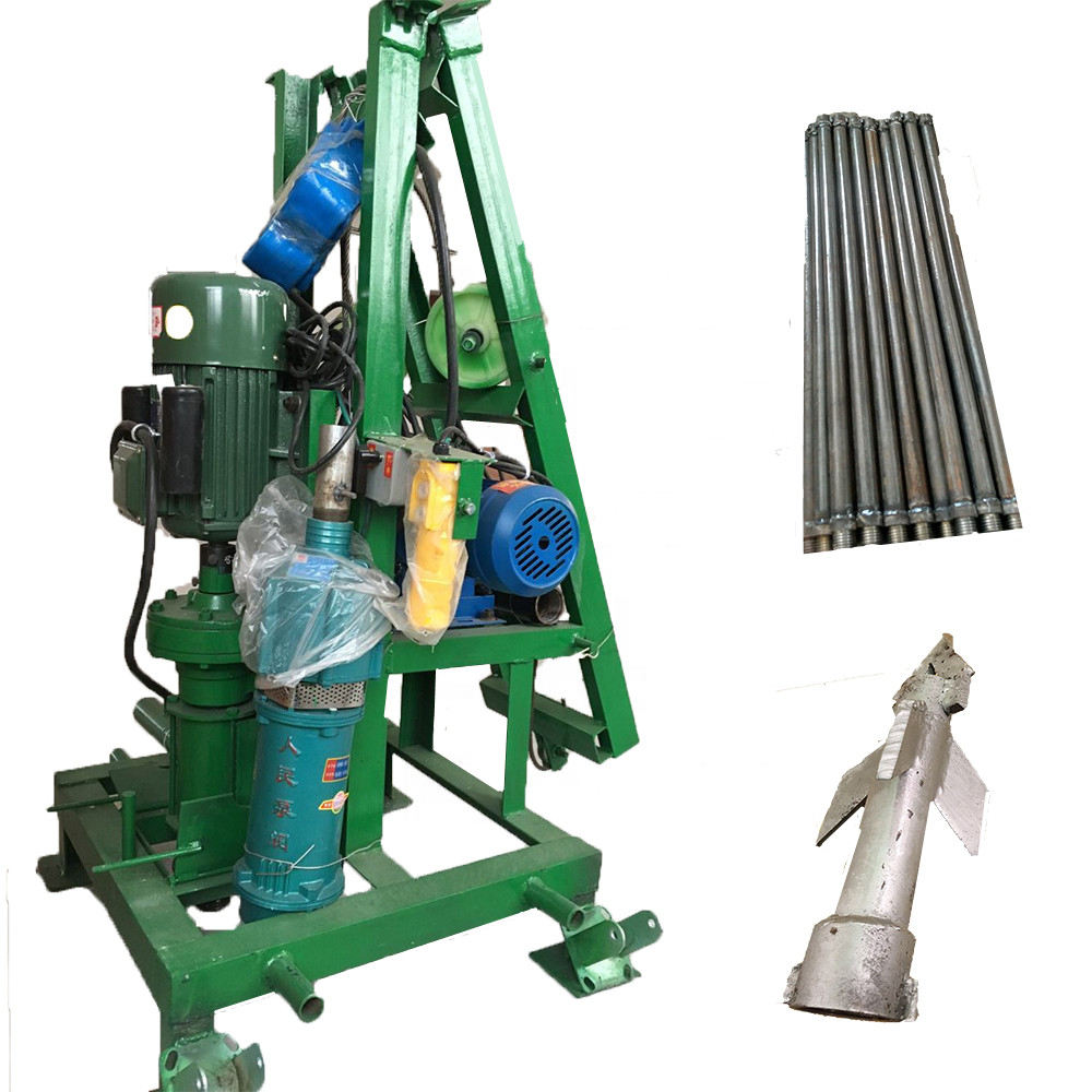 Home Use Small 100m water well drill 42mm 50mm drilling rig easy to operate drilling rig