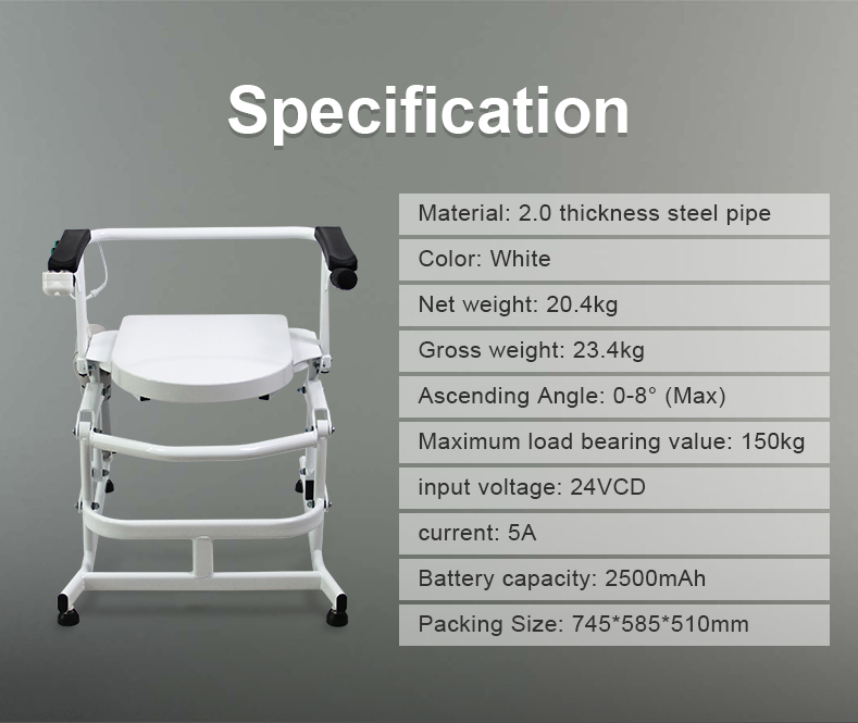 Disabled Patient Electric Toilet Chair  Toilets Sanitary Ware Sets Bathroom Shower Chair Accessories