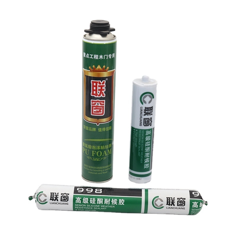 Wholesale 300ml White Polyurethane PU Foam Gap Filler and Insulation Spray for Window Door Insulating Sealant Adhesive Glue