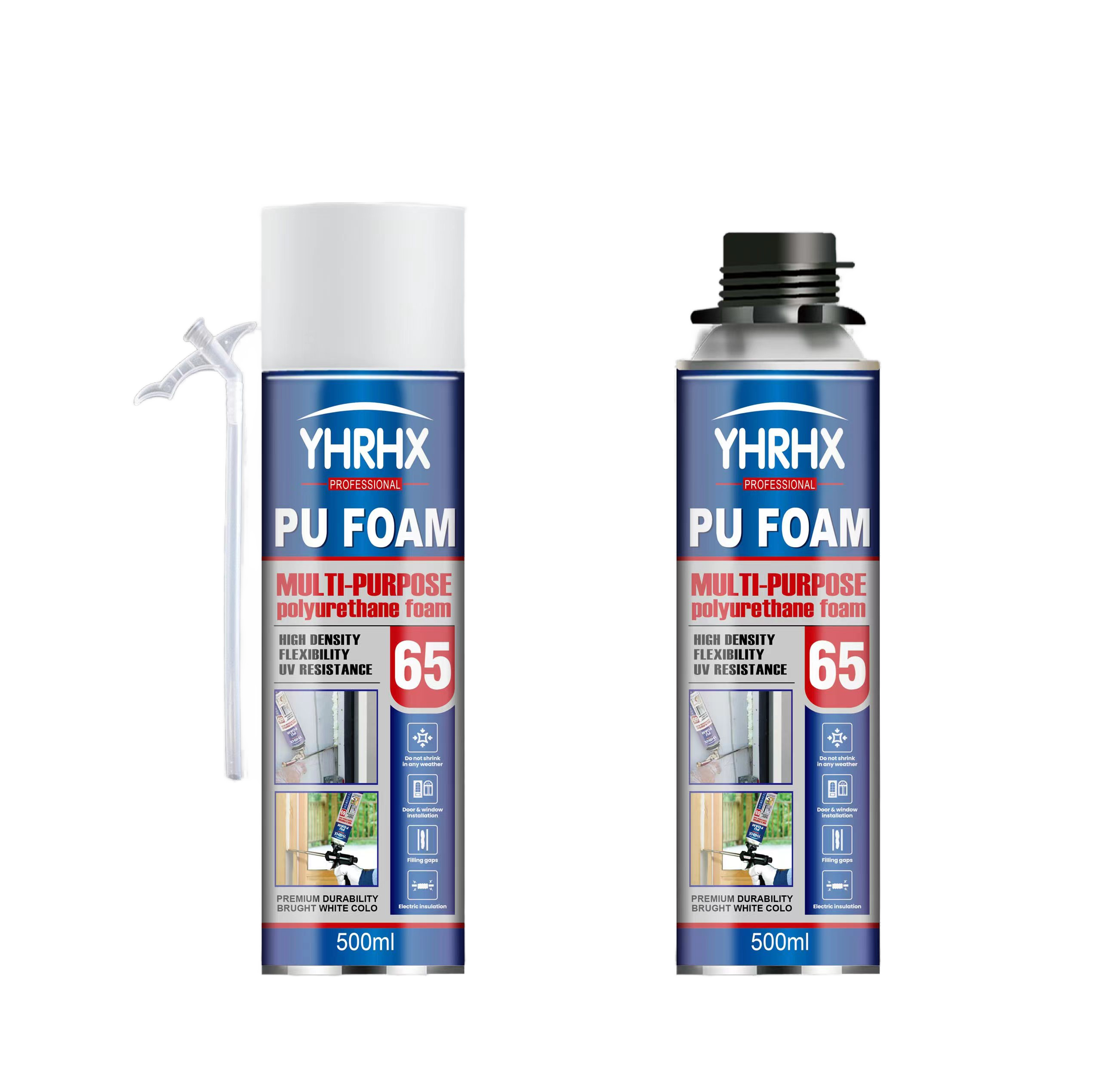 Wholesale 300ml White Polyurethane PU Foam Gap Filler and Insulation Spray for Window Door Insulating Sealant Adhesive Glue