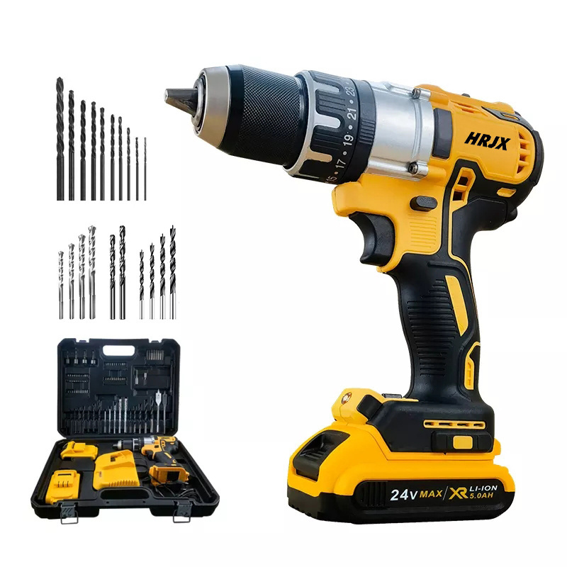 High Quality Cordless Drill Screw Driver Wood Mini Hand Drilling Machine Tools 24V Battery Power Cordless Drill Driver