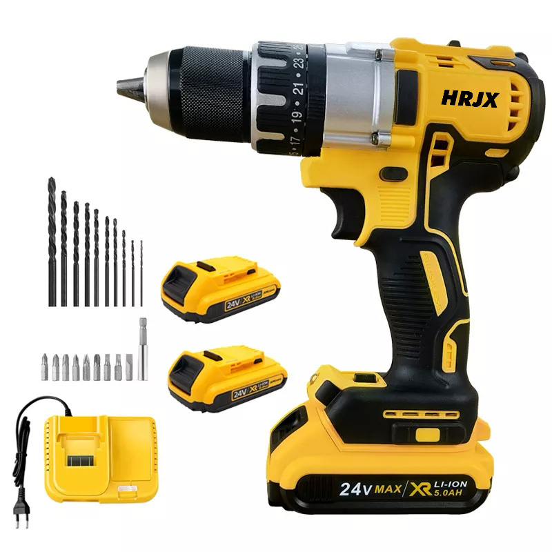 High Quality Cordless Drill Screw Driver Wood Mini Hand Drilling Machine Tools 24V Battery Power Cordless Drill Driver