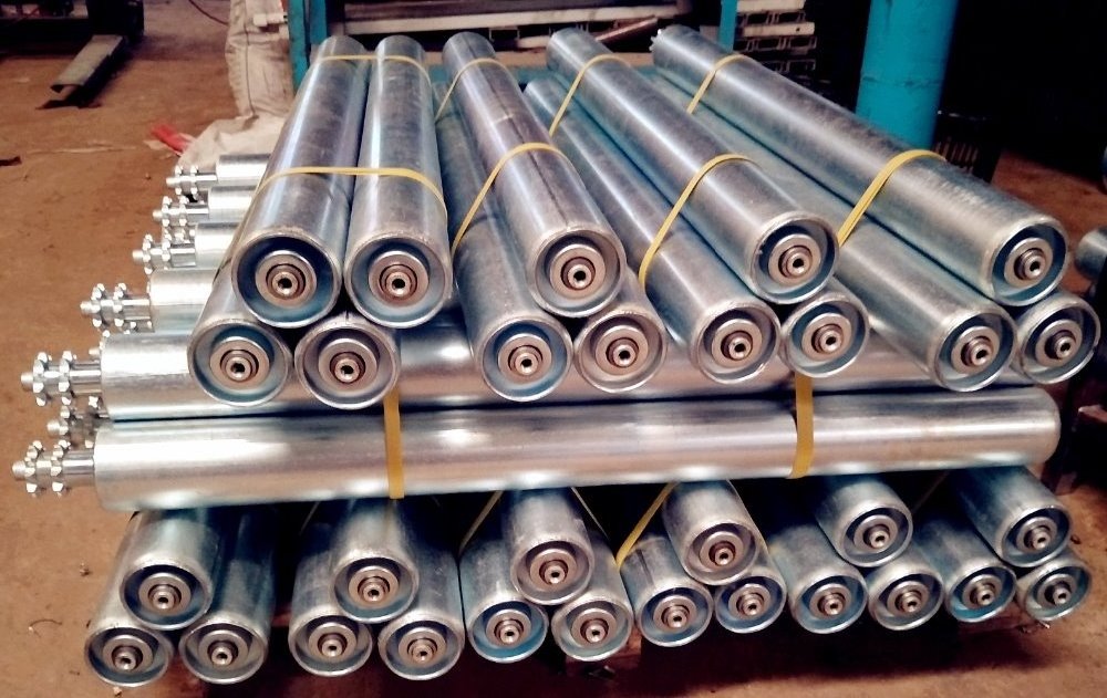 Stainless Steel/Galvanized Steel Poly-Vee Conveyor Roller Gravity Roller For Material Handling Equipment Parts