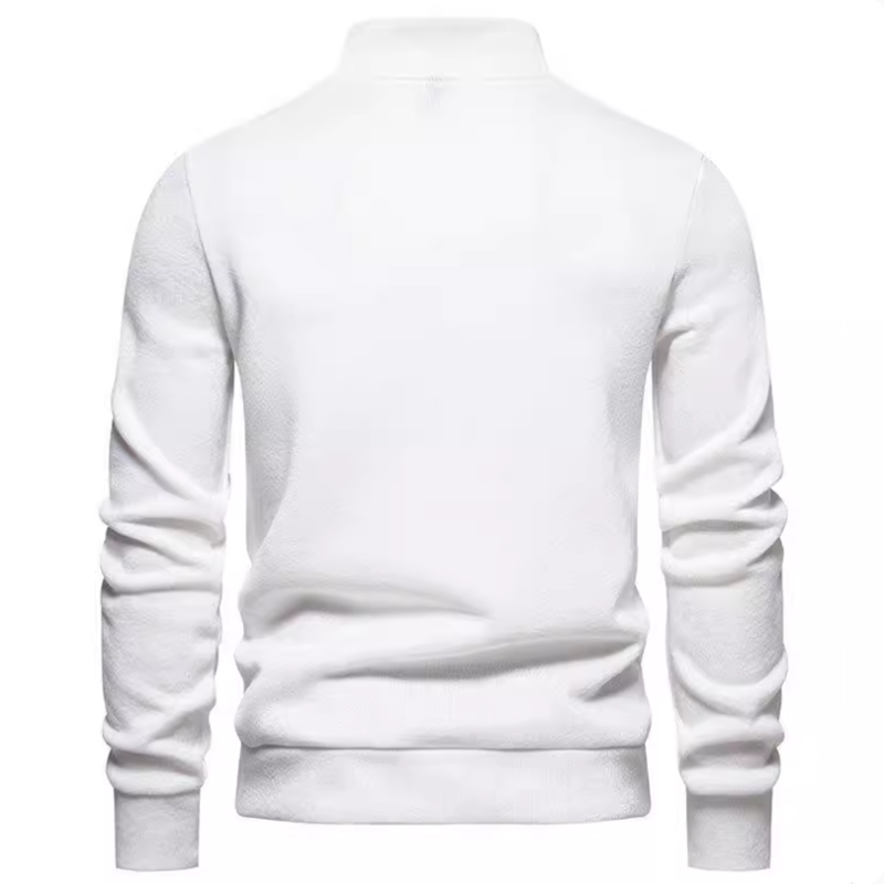 Classic Wool Cashmere Men's Pullover Cashmere Men Turtleneck Sweater with Zipper