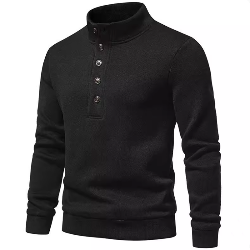 Classic Wool Cashmere Men's Pullover Cashmere Men Turtleneck Sweater with Zipper